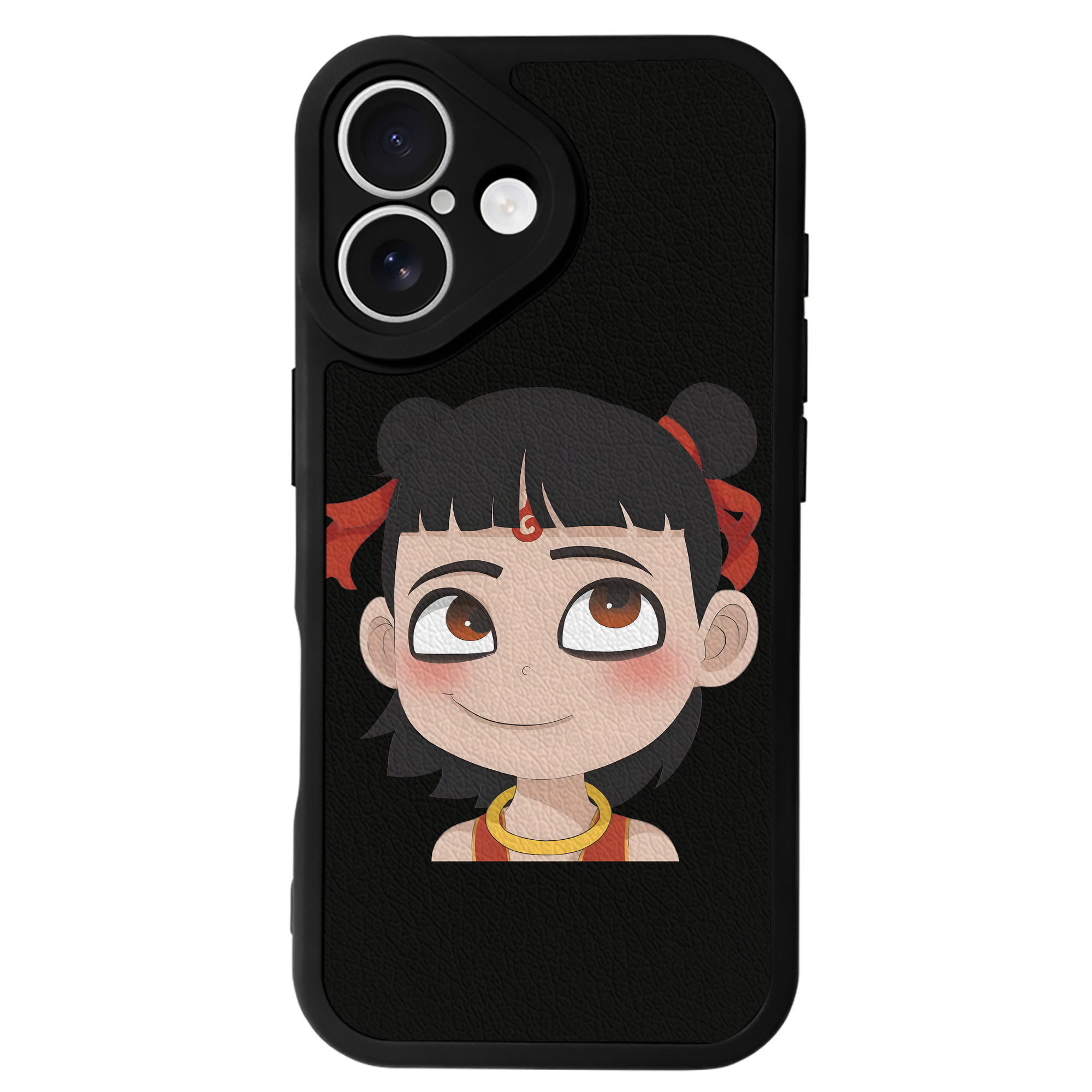 （画像用） Ne Zha 2 ナタ 魔童の大暴れ 【iPhone 16シリーズ対応】シリコンスマホケース（レザー調） 材質：シリコン